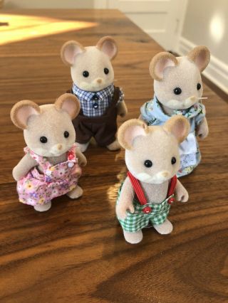 Calico Critter Vintage Mouse Family