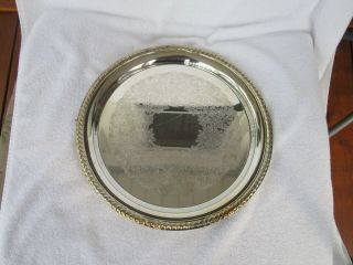 12 - 1/4” International Silver Co.  Round Serving Plate Platter Vintage Item