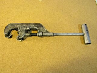 Antique Trimo No.  2 Heavy Duty Pipe Cutter 1/2 " To 2 " Roxbury Mass - Us - 17.  5 " L