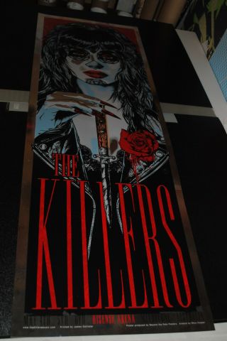The Killers Melbourne 2018 Concert Poster /60 Foil Variant Rare Rhys Cooper Art