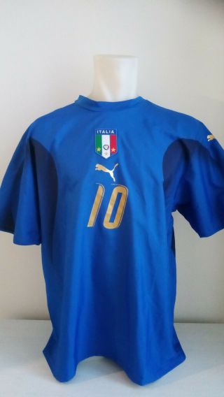 Jersey Shirt Maglia Italy Italia World Cup 2006 Home 10 Totti Rare Xl