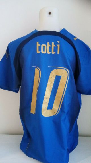 jersey shirt maglia ITALY ITALIA world cup 2006 home 10 TOTTI rare XL 2