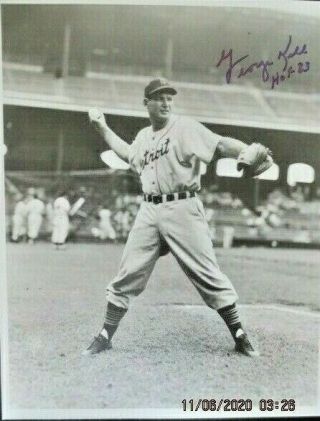 Rare Vintage 8x10 Photo Signed By " George Kell Hof " Detroit Tigers Psa/dna Loa