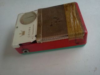 Rare Vintage Crown Transistor AM Radio TR - 333 3