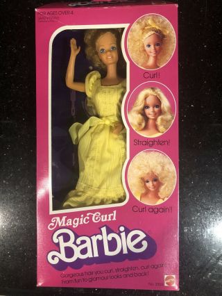 Vintage 1981 Magic Curl Barbie Doll