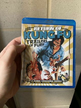 Return Of Kung Fu Trailers Of Fury (blu - Ray) Severin Films First Edition Rare
