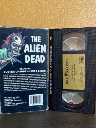 The Alien Dead VHS 1980 Southeast Swamp Alien Terror Video Dead RARE OOP 2