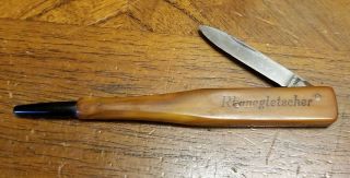Vtg Rare Solingen Germany Rhonegletscher Rhone Glacier Switzerland Pencil Knife