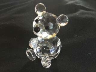 Rare Retired Swarovski Crystal Small Bear.