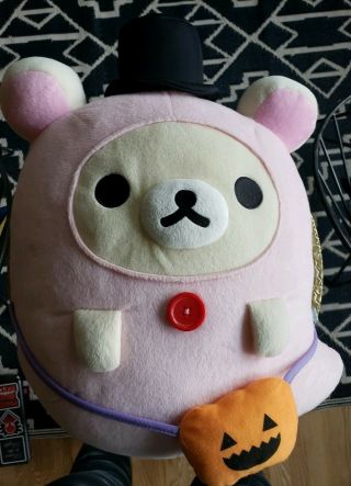 Rilakkuma San - X Halloween Pink Ghost Costume Plush Stuffed Doll Xl Japan Rare