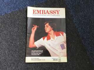 Rare Embassy 1983/84 World Darts Championship Programme Jollees Club Stoke