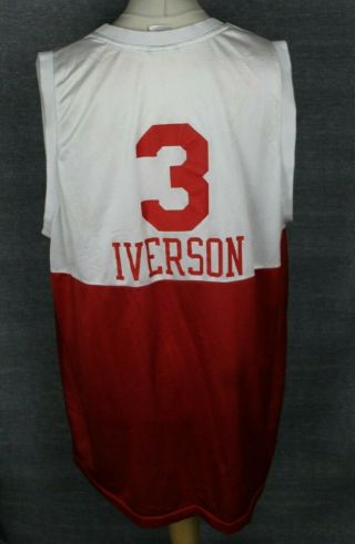 Iverson 3 Philadelphia 76ers Nba Basketball Jersey Reebok Mens 2xl Rare