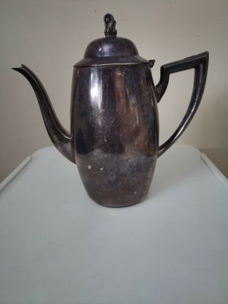 Vintage Oneida Silversmiths Silver Plate Coffee Pot Teapot