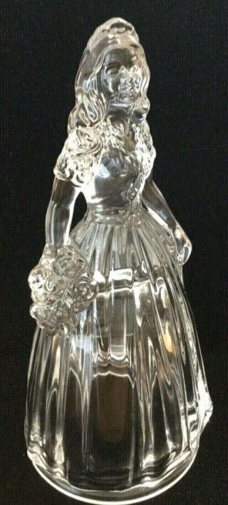 Vintage Crystal Bride Figurine Wedding/cake Topper /decoration/gift