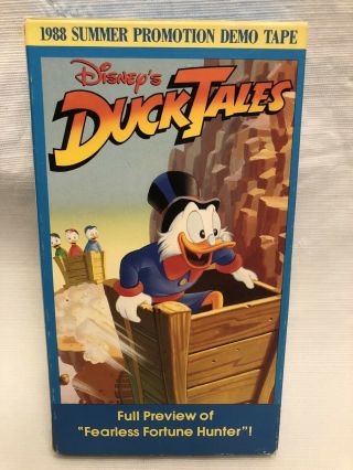 Disney Rare 1988 Summer Double Demo Dealer Promotional Preview Vhs Ducktales