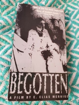 E.  Elias Merhige Begotten Vhs Rare/cult/horror Videocassette Tape Official Sov