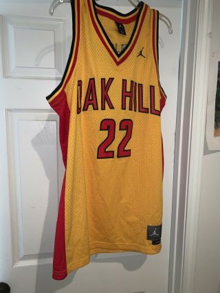 Rare Vtg Nike Jordan Oak Hill High School Carmelo Anthony Throwback Jersey 22 M