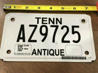 Tennessee Antique Motorcycle License Plate P - 2039