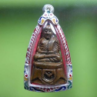 Real Rare Lp Ngern Thai Buddha Amulet Lucky Money