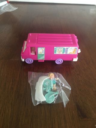 1994 Vintage Polly Pocket Home on the Go RV - Bluebird - Complete 3