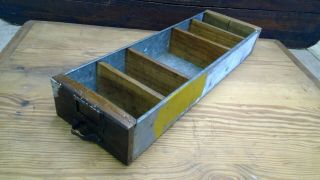 Antique Vintage Drawer Box Wood And Metal Primitive Rustic Country Crate