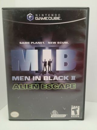 Nintendo Gamecube Men In Black 2 Alien Escape Cib Black Label Rare