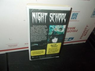 NIGHT SCHOOL VHS Convention Tape Rachel Ward in her screen Debut Horror RARE OOP 2