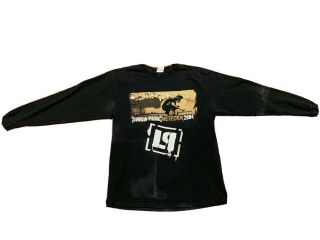 Linkin Park Meteora World Tour Shirt Sz L 2004 Rare Double Sided