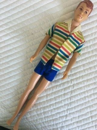 Vintage 1960 Allan Doll With Swim Trunks And Jacket