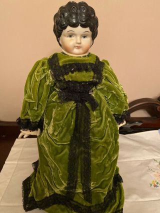 Vintage 17 " China Head Doll 5