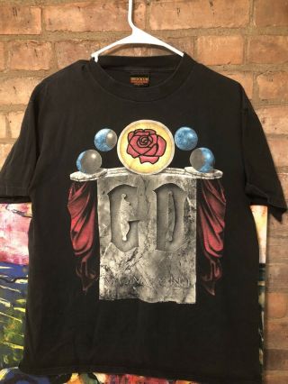 Grateful Dead 1993 Spring Tour T - Shirt - Stone Roses - Rare Brockum L.