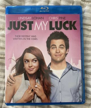Just My Luck (blu - Ray Disc,  2012) Lindsay Lohan Rare Oop