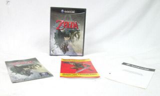 Rare Black Label Legend Of Zelda Twilight Princess Nintendo Gamecube Cib