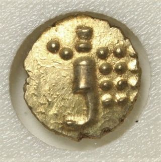 Rare Gold Fanam Ca.  1663 - 1776 Minted By The Dutch Voc Co.  In Cochin,  India 901g