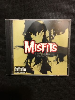 Misfits 12 Hits From Hell Rare Withdrawn Cd 2001 Msp Sessions
