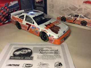 Alan Kulwicki 7 Hooters 1993 Thunderbird,  Rare Find,  Collectors Must - Have