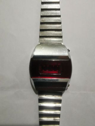 Elektronika 1 Pulsar Ussr Rare First Soviet Red Led Quartz Digital Watch