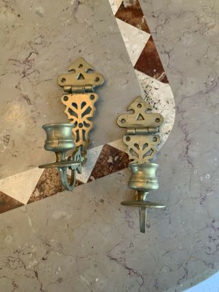 Vintage Single Arm Brass Classic Wall Sconce Candle Stick Holders