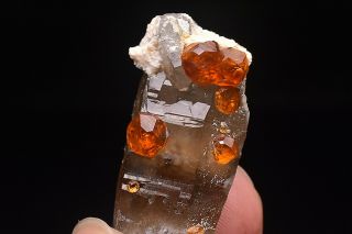 11g Natural Fanta Spessartine Garnets Smoky Crystal Rare Mineral Specimen