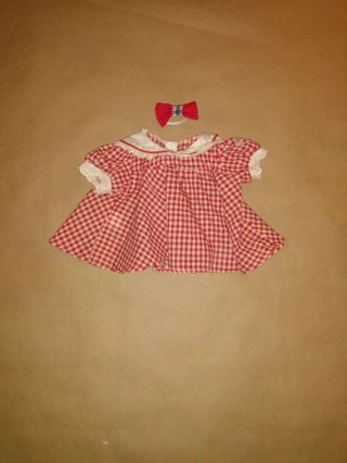 Vintage Cabbage Patch Kids Dress And Hair Bow From 1980 Cpk Clothes