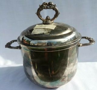 Vintage - English Silver Mfg Corp 780 Ice Bucket With Lid