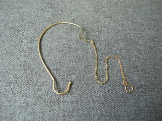 Antique Gold Filled Wrap Around Ear Cable With Chain For Magnifier Reader 2