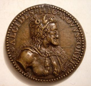 France Medal Henri Iv 1602 Very Rare Mm.  49 Weight 38,  93 Medal