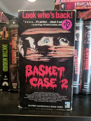 Basket Case 2 Shapiro Home Video Vhs Release Horror Slasher Gore Rare