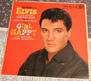 Rare Elvis Presley Lp Girl Happy Rca Rd 7714 -