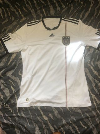 Rare Vintage Germany Home Football Shirt - Adidas White Xl Man