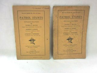 Vintage Rare 1925 Bsa Boy Scouts Of America Patrol Stunts Small Booklets