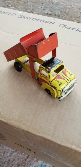 Very Rare Vintage 1950’s Small Wyandotte Dump Truck Toy