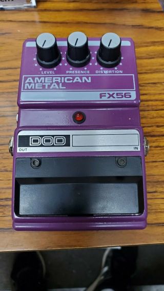 Dod Digitech Fx56 American Metal Distortion Rare Vintage Guitar Effect Pedal