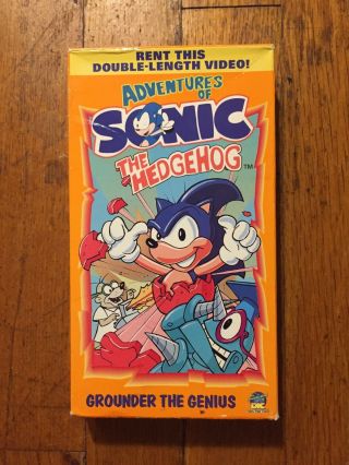 Adventures Of Sonic The Hedgehog - Double Length Video Rare 4 Episodes Vhs